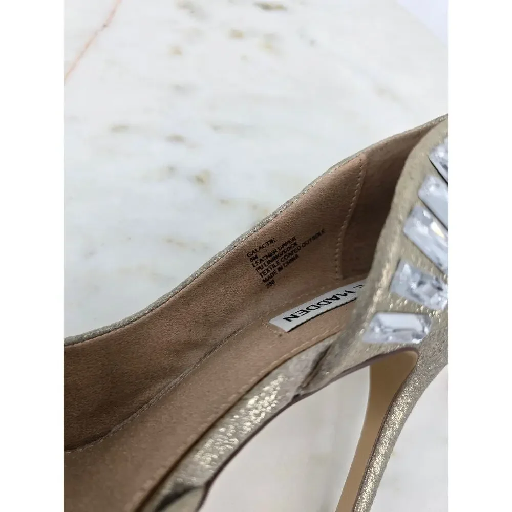 Steve Madden Glam Romantic Galactic Jeweled‎ Rhinestone Stilettos